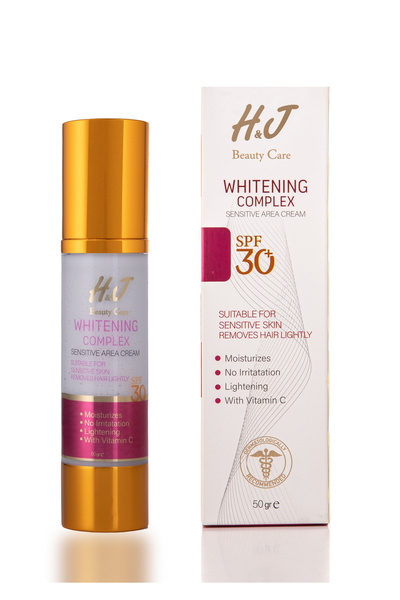 H&J BEAUTY CARE H&G Whitening & Moisturizing Cream for Sensitive Areas – Vitamin B3, Vitamin C, Hyaluronic Acid