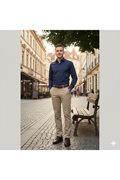 Fine Touch Men's Cotton Shirt – Anti-Sweat Comfortable Fit, Stylish Design