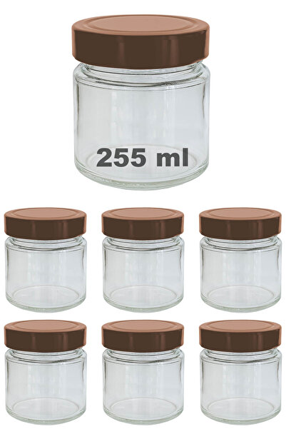 Afracam 255 ml Jar with Copper Deep Lid 255 Cc Transparent Jam, Marmalade Gla...