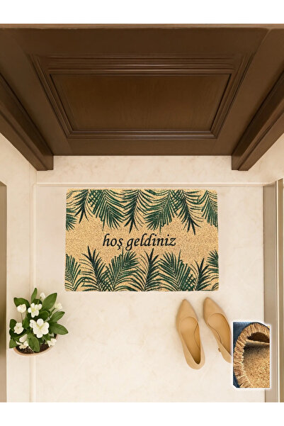 Chandler Home سجادة باب من أوراق النخيل مقاس 40×60 سم