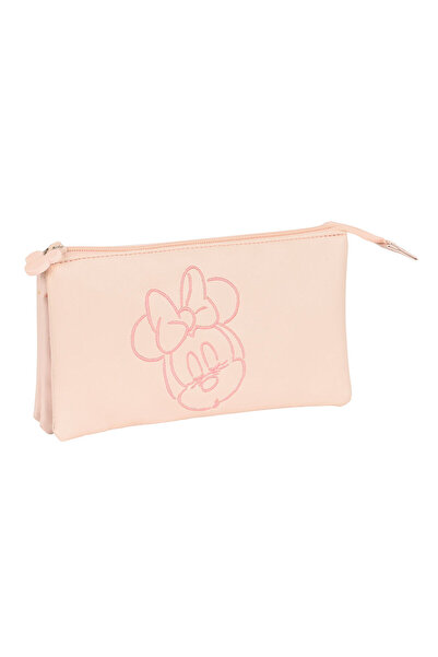 Minnie Mouse Triple Carry-all Light Pink 22 x 12 x 3 cm