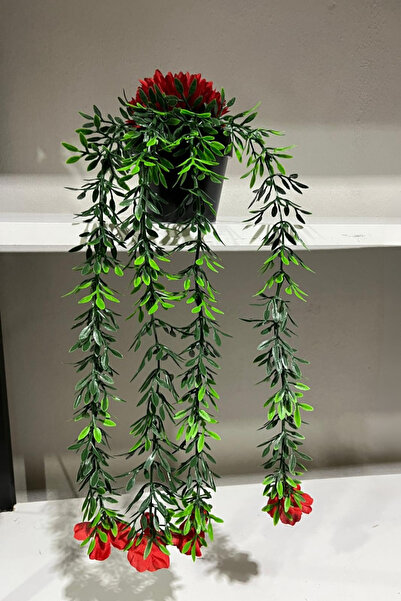 LABURN Planta suspendată Huajia în interiorul Yalı albastru cobalt cu flori a...