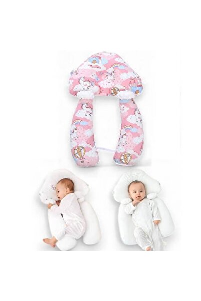 NKX Newborn Baby Head Shaping Pillow Adjustable Height and Memory Foam Neck S...