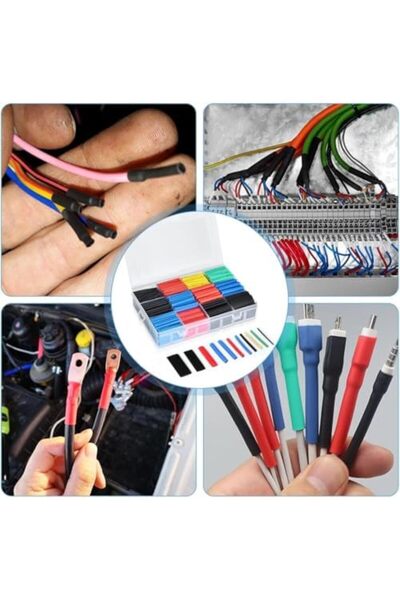 STOREMAX 560 Parça Isıyla Daralan Makaron Setİ, Kutulu, Renkli, Farklı Çaplar...