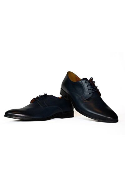 Riva Pantofi bărbătești din piele, Mancini, albaștri - 2964