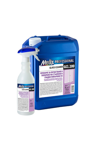 MEDIX professional Cleaning and polishing solution for 5L glass with lilac sc...