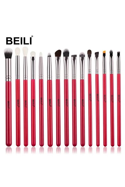 BEILI Set 15 pensule make-up Red