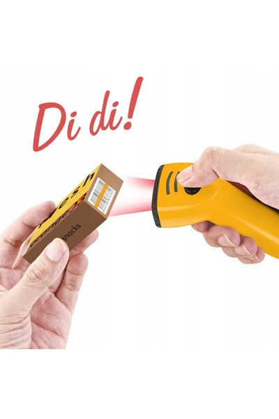 Matadi Yellow/Purple interactive supermarket set with trolley and 65 accessories included, refrigerator, grocery store