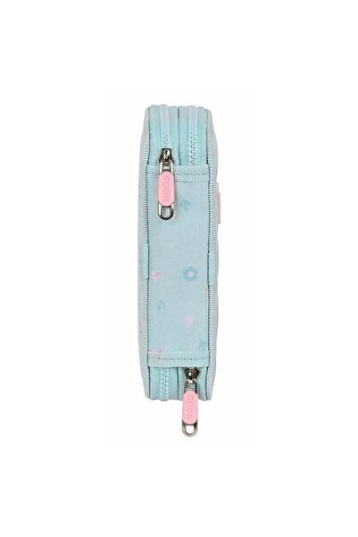 Moos Double Pencil Case Garden Turquoise 12,5 x 19,5 x 4 cm