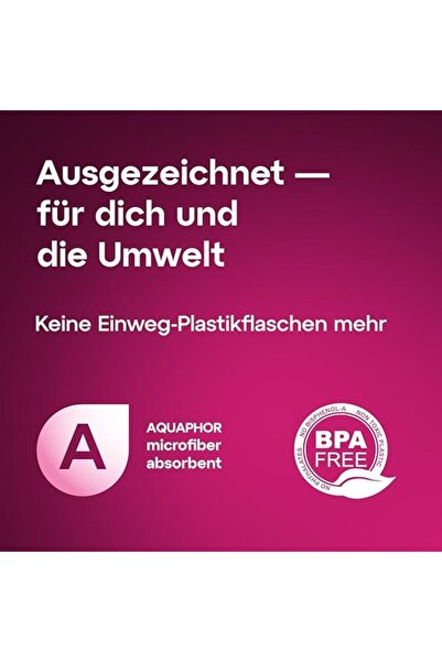 Aquaphor City 350 ml Filter Water Bottle - Ruby, Tritan, BPA-free