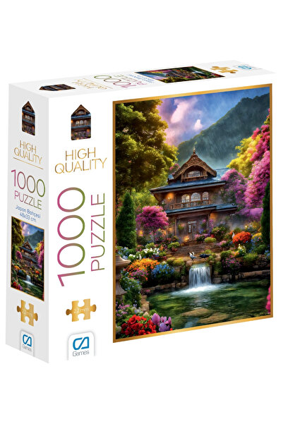 CA Games سلسلة ألغاز الحديقة اليابانية 1000 قطعة بسمك 2.2 ملم مقاس 48 × 68 سم من سلسلة ألغاز الهوايات الاحترافية