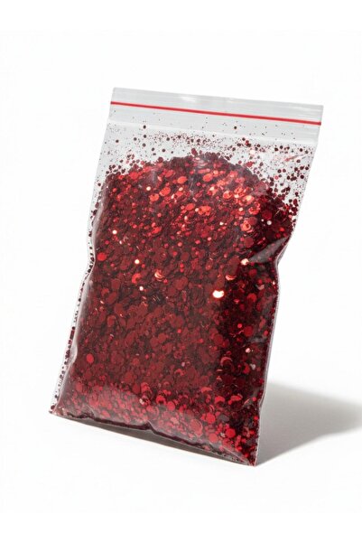 stonechem Holografik Kırmızı Glitter 5 gr Epoksi ve Dekoratif Süsleme Simi