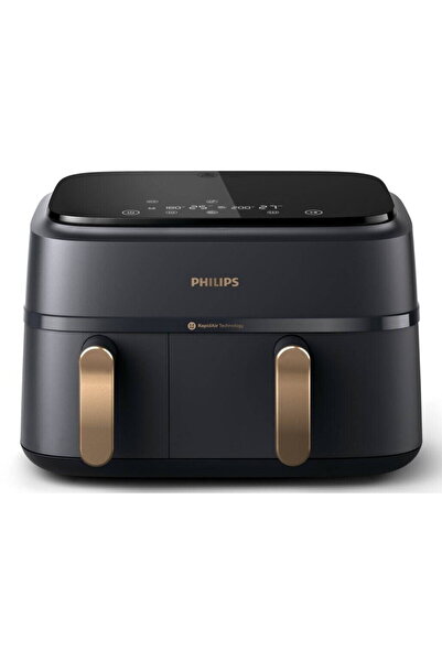 Philips Double hot air fryer Series 3000 NA352/00, 3kg, 9l, 2750W, black-gold