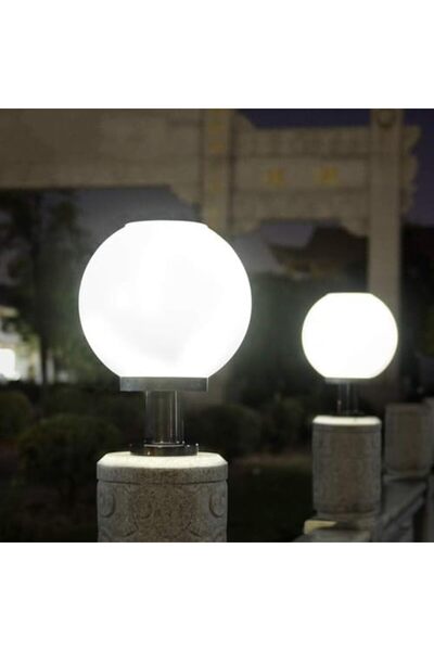 STOREMAX Set Üstü KÜRE Solar LED, Bahçe Lambası 30W, Güneş Enerjili+220V Elek...