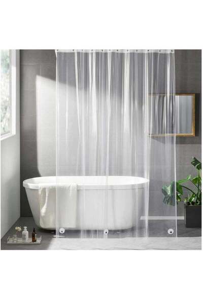 Arabest Clear Shower Waterproof Curtain,with 3 Magnets and 12 Rustproof Metal...