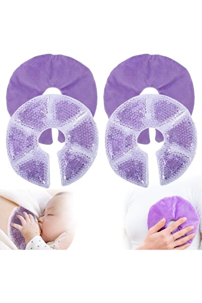 HOOKOR ضمادات جل علاج الثدي قابلة لإعادة الاستخدام لتخفيف الألم الساخن/البارد...