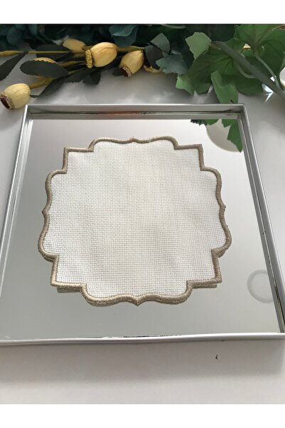 YD TASARIM İŞLEMELİK SUNUM PEÇETESİ 6'LI