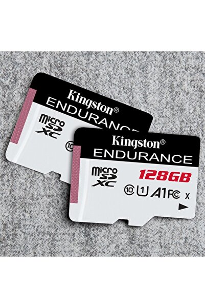Kingston MicroSD Card 128GB – Endurance, Class 10 UHS-I U1, A1 for Android, Wear-Resistant, SDCE, Black/White