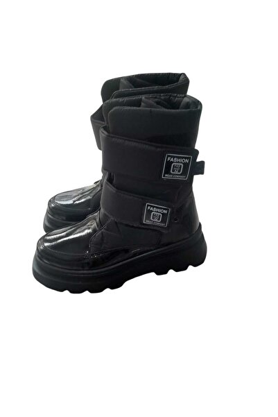 Sema Bantlı Su Geçirmez Paraşüt Kumaş Kız Çocuk Kar Botu