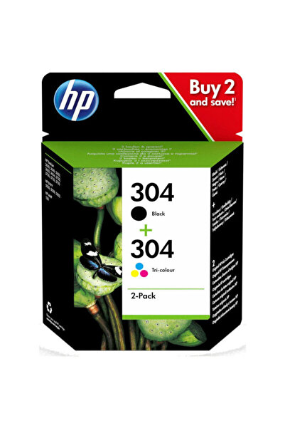 HP Cartus Nr.304, Black- Tricolor
