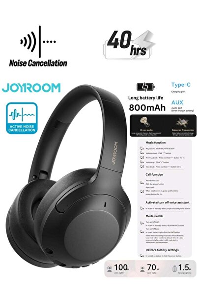 Joyroom JR-JH2 Hybrid Active Noise Cancelling Headphones