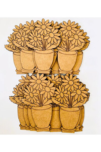 Ahşap Boyama Oyunu – 30’lu Vazo Figürü Seti | Kendin Boya | Okul ve Atölye Etkinlikleri İçin