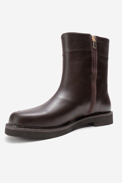 LuviShoes Lucano Brown Skin Genuine Leather Women's Boots