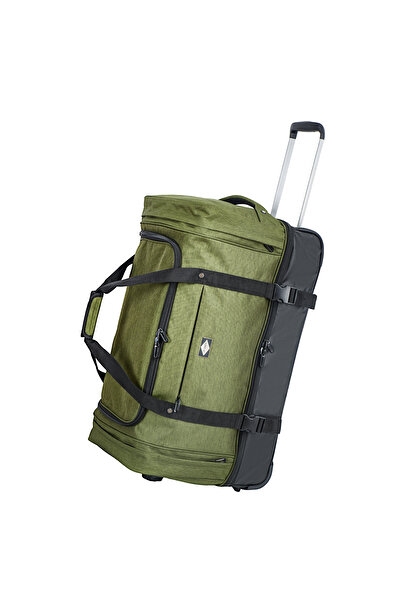 Lee Cooper roller travel bag, 2 compartments, 600D polyester/cotton, 98L, 70 cm, khaki