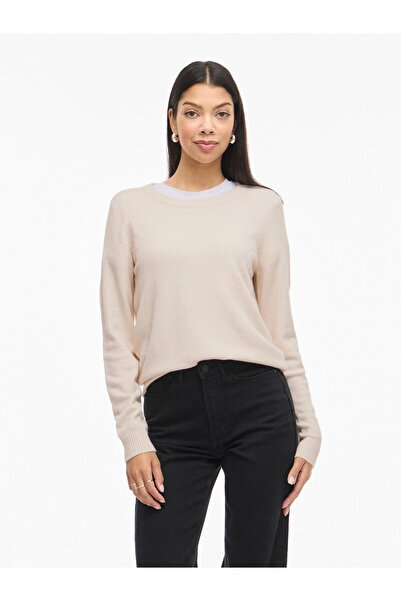 VILA Strickpullover VIRIL Rundhals