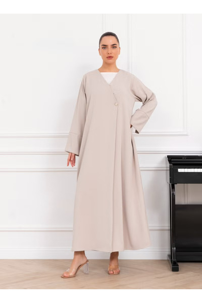 Nikias Abaya Crepe OverLap Abaya