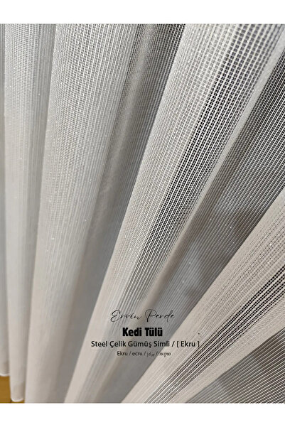 ervin Rarely Pile-Free, Cat-Friendly, Self-Repairing Silver Glitter Tulle Curtain – Self-Repairing Cat Tulle