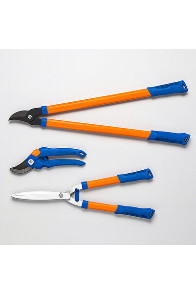 Badem10 Garden Scissors Set 3 Pieces Professional Pruning Shears Tree Branch Flower Cutting Gardener Tool Kit