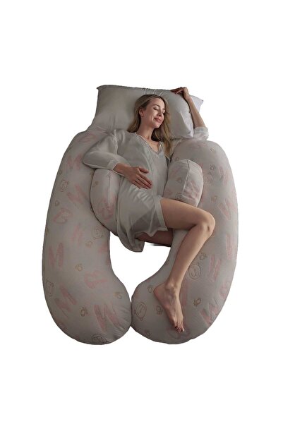 Faria Pernă de sarcină 3 în 1, constă din 4 piese pentru dormit, șezut și ală...