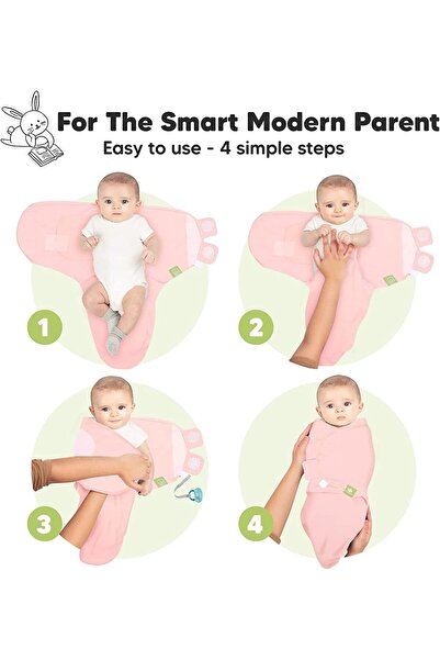 Generic Baby Swaddle Blanket Set, Adjustable Cotton Swaddles for Newborns, Pack of 2