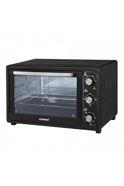 ALBATROS Electric oven A45B2, 1800 W, 45 L, 3 programs, Sound signal, Black