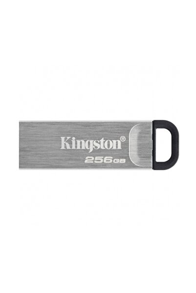 Kingston USB Stick 256GB – USB 3.2, High Speed, Metal Case Without Cap, DT Kyson, Black