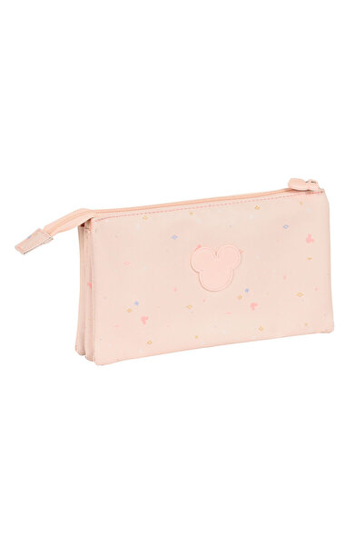 Minnie Mouse Triple Carry-all Light Pink 22 x 12 x 3 cm