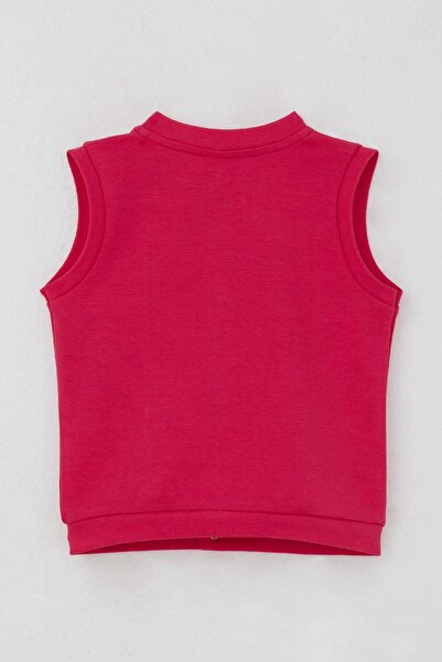 Breeze Baby Girl Vest with Snap Fasteners Cute Sleepy Star 4 Months-1 Year Old, Pink