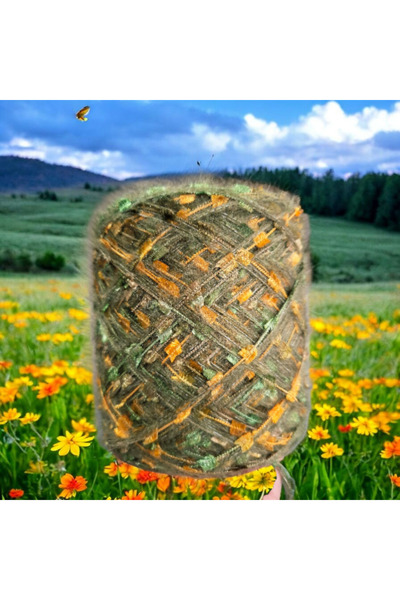 Kırlangıç Double Ply Kid Mohair & Marbled Butterfly Blend Design Hand Knitting 240 Gr