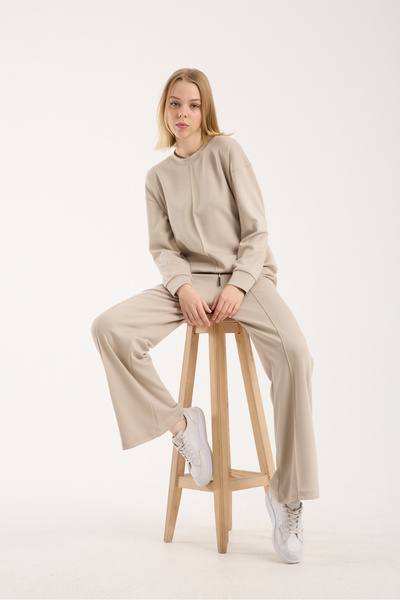 KAPHONE Women's Modal Tracksuit Set with Drawstring Detail on the Bottom and Top