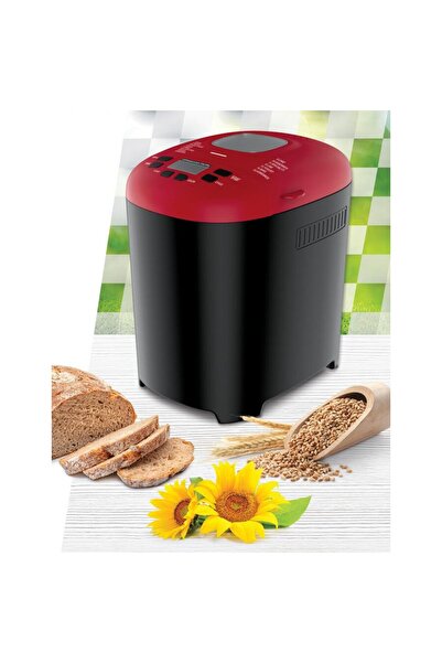 Heinner PastryChef 550 HBM-915BKR bread machine, 550W, capacity 700-900g, 15 programs, Black/Red