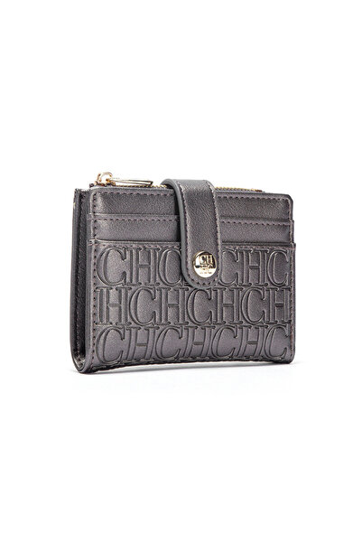 Ch CHCH Classic Light Luxury Retro Square Compact Wallet Stylish Button Closure Design
