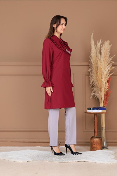 Modaviki Asel Tunic Burgundy Elb84