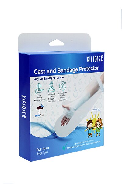 Kifidis Çocuk İçin Su Geçirmez Alçı ve Bandaj Koruyucu (Kol) - Junior Boy Duş...