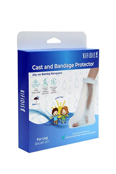 Kifidis Çocuk İçin Su Geçirmez Alçı ve Bandaj Koruyucu (Bacak için)- Junior B...