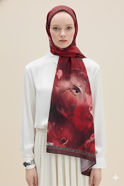 Gogoey Paradise Kraş Shawl-Red