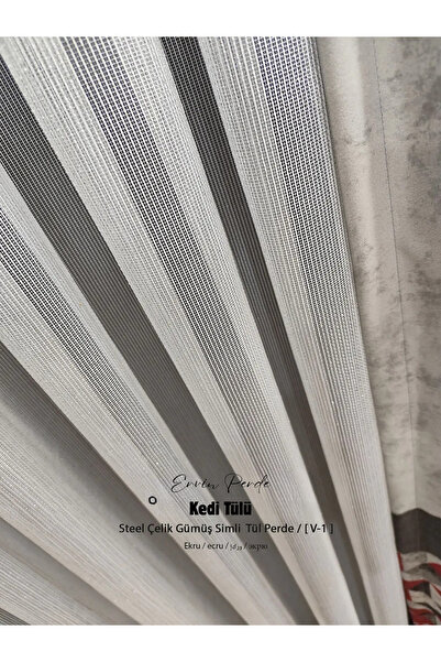 ervin Rarely Pile-Free, Cat-Friendly, Self-Repairing Silver Glitter Tulle Curtain – Self-Repairing Cat Tulle