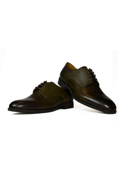 Riva Men's shoes, genuine leather, Mancini, military - 7099