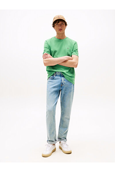 Tommy Hilfiger Men Green Crew Neck Short Sleeve T-Shirt