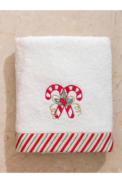 LC Waikiki Candy Cane Embroidered Face Towel 50X80 cm (W5)